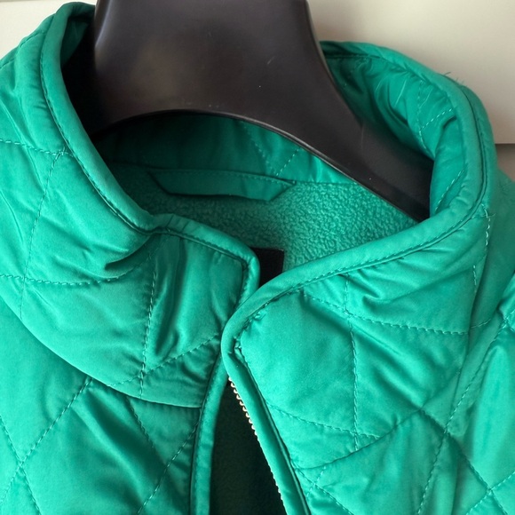 NWT Talbots Turquoise Quilted Puffer Fleece Lined Vest SZ XL - Picture 3 of 16